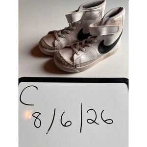 Nike Blazer Mid 77 Toddler Shoes White Black DA4088-100 Size 8C High Top Sneaker